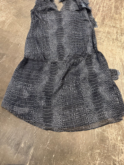 Room SERVICE Black Crocodile Polyester Size S