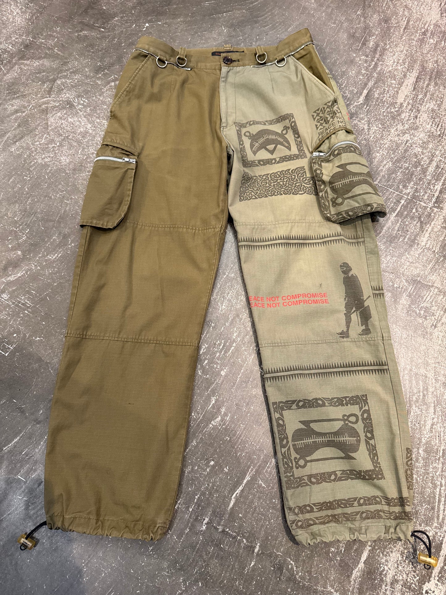 undercover 03SS Khaki Cotton Pants Size M