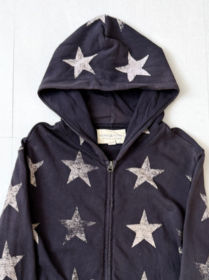 Denim&Supply Star Design Cotton Zip Hoodie Size S