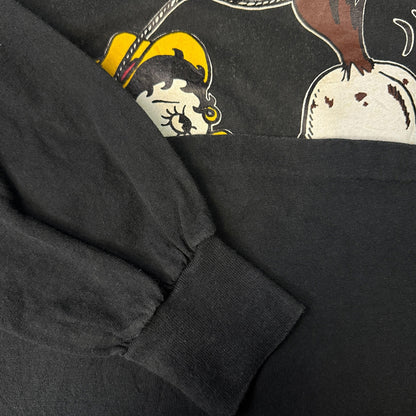 BETTY BOOP COWGIRL Long Sleeve T-Shirt Size L