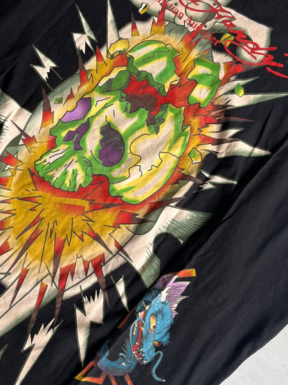 Ed Hardy Skull Long Sleeve Tee Black Size XL