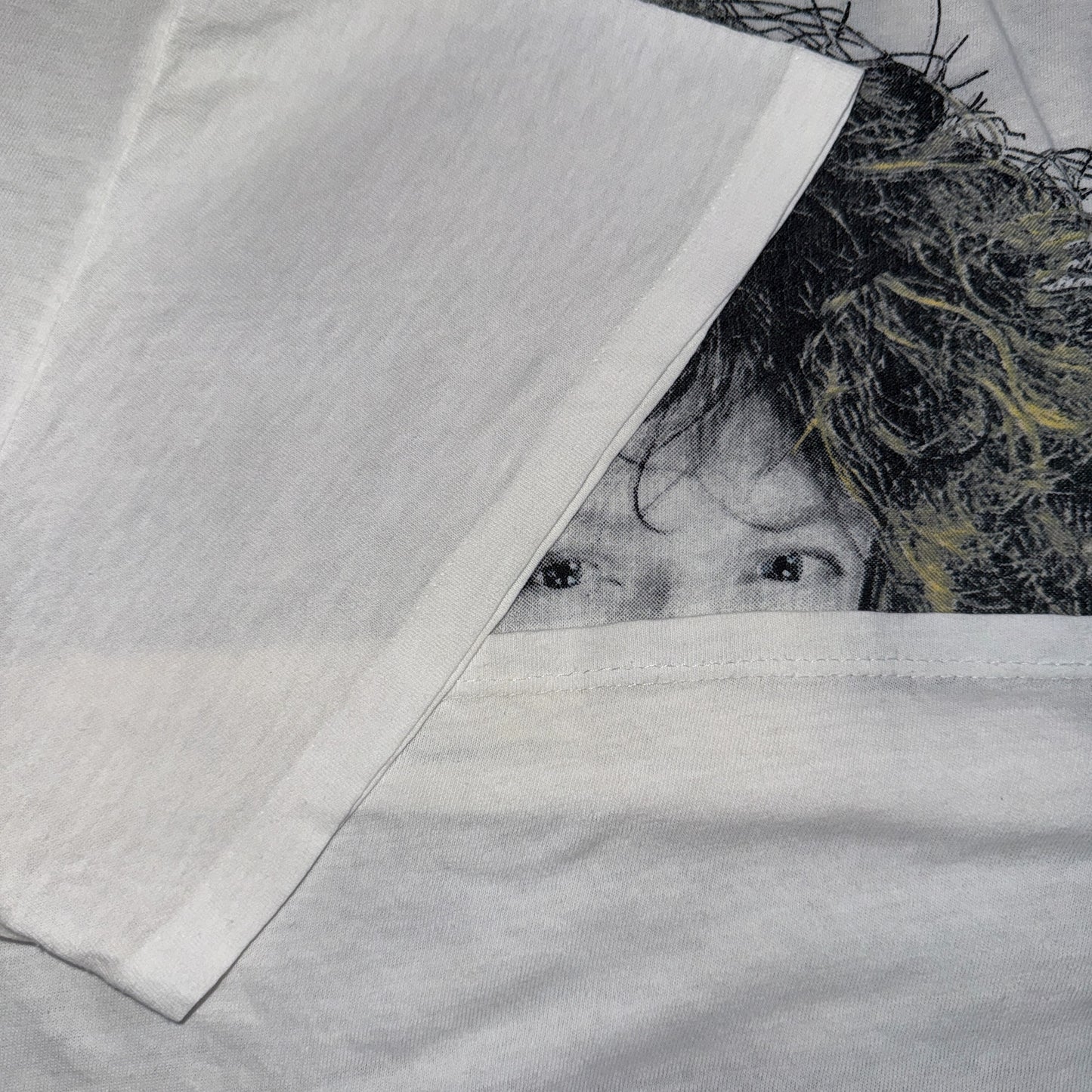 BON JOVI 80s New Jersey Album Portrait T-Shirt Blue Size L