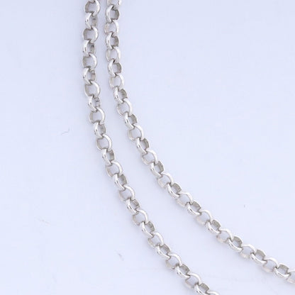 Chrome Hearts Silver Roll Chain Necklace