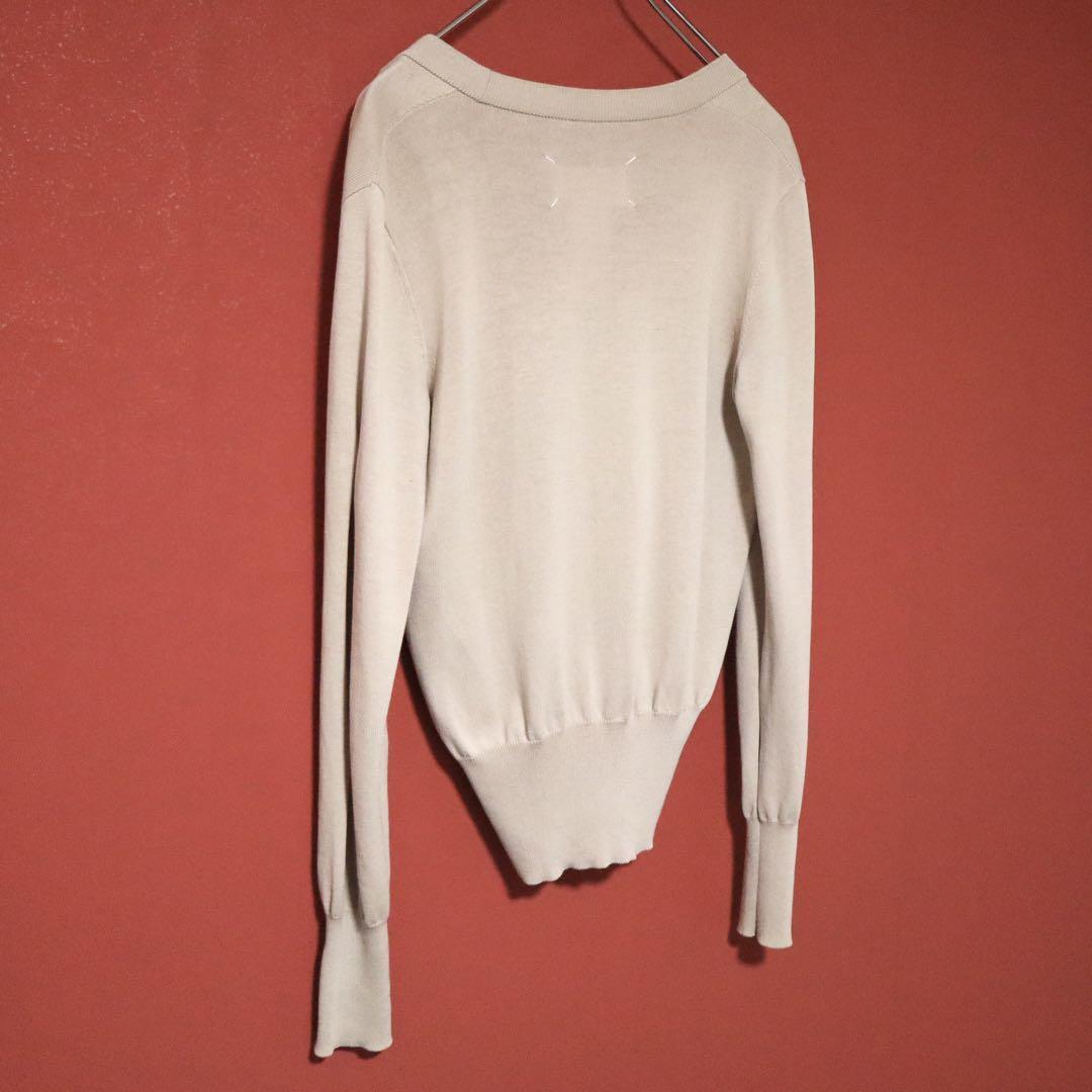 Maison Margiela Pink Rib & Hole Design Cardigan Size S