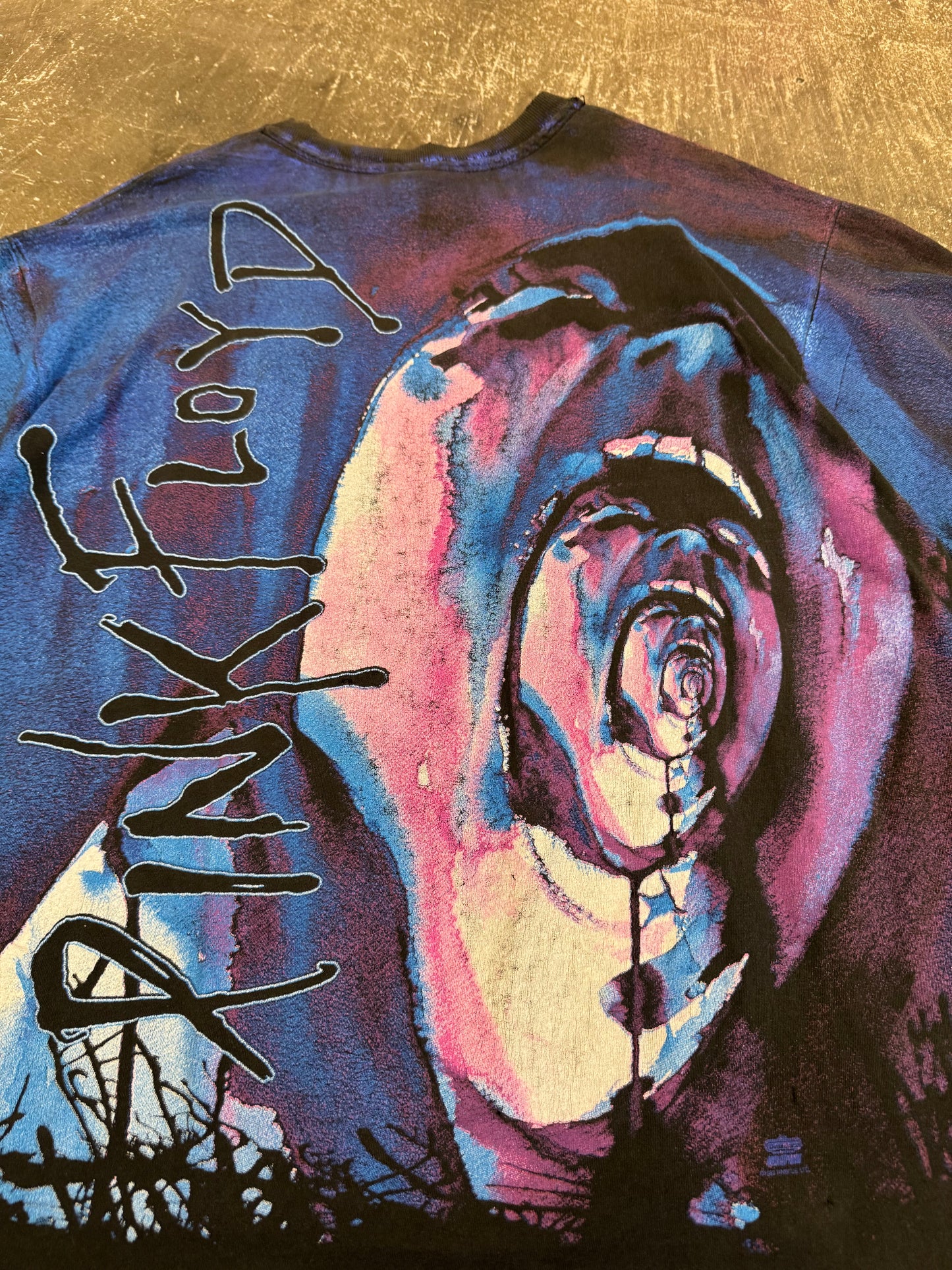 Pink Floyd Black Cotton T-Shirt Size XL