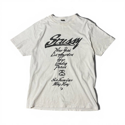 Stussy Wtaps 25th Anniv World Tour T-Shirt 2005 Size L