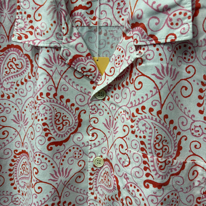 COMME des GARCONS HOMME 03AW Paisley Open Long Sleeve Shirt Size L