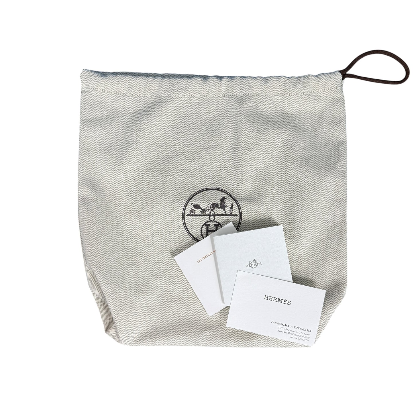 HERMES Herbag Zip 20 Mini Canvas Leather Size ONE SIZE