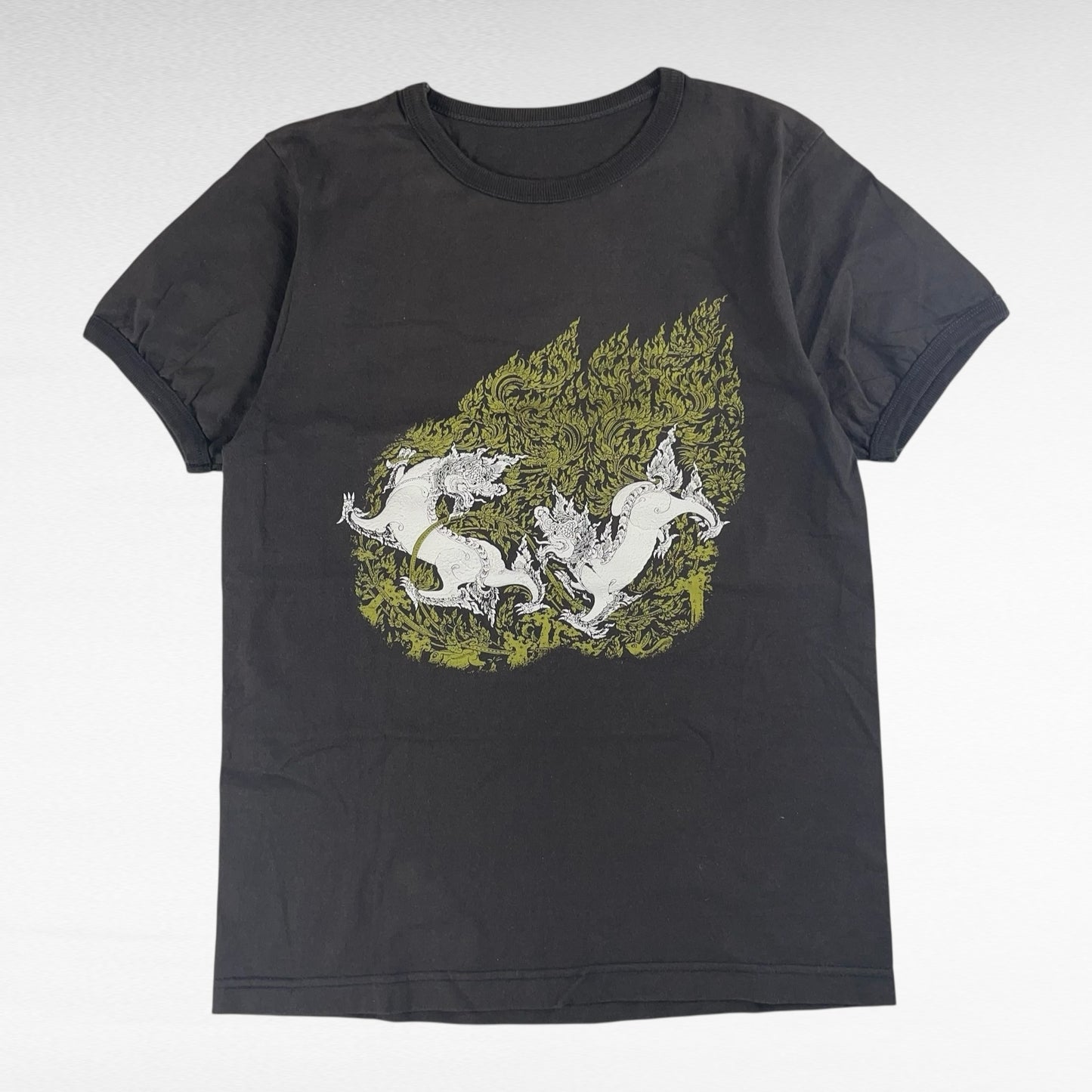 unknown Print T-Shirt Gray Size S