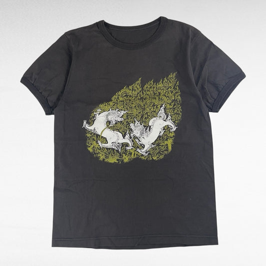 unknown Print T-Shirt Gray Size S