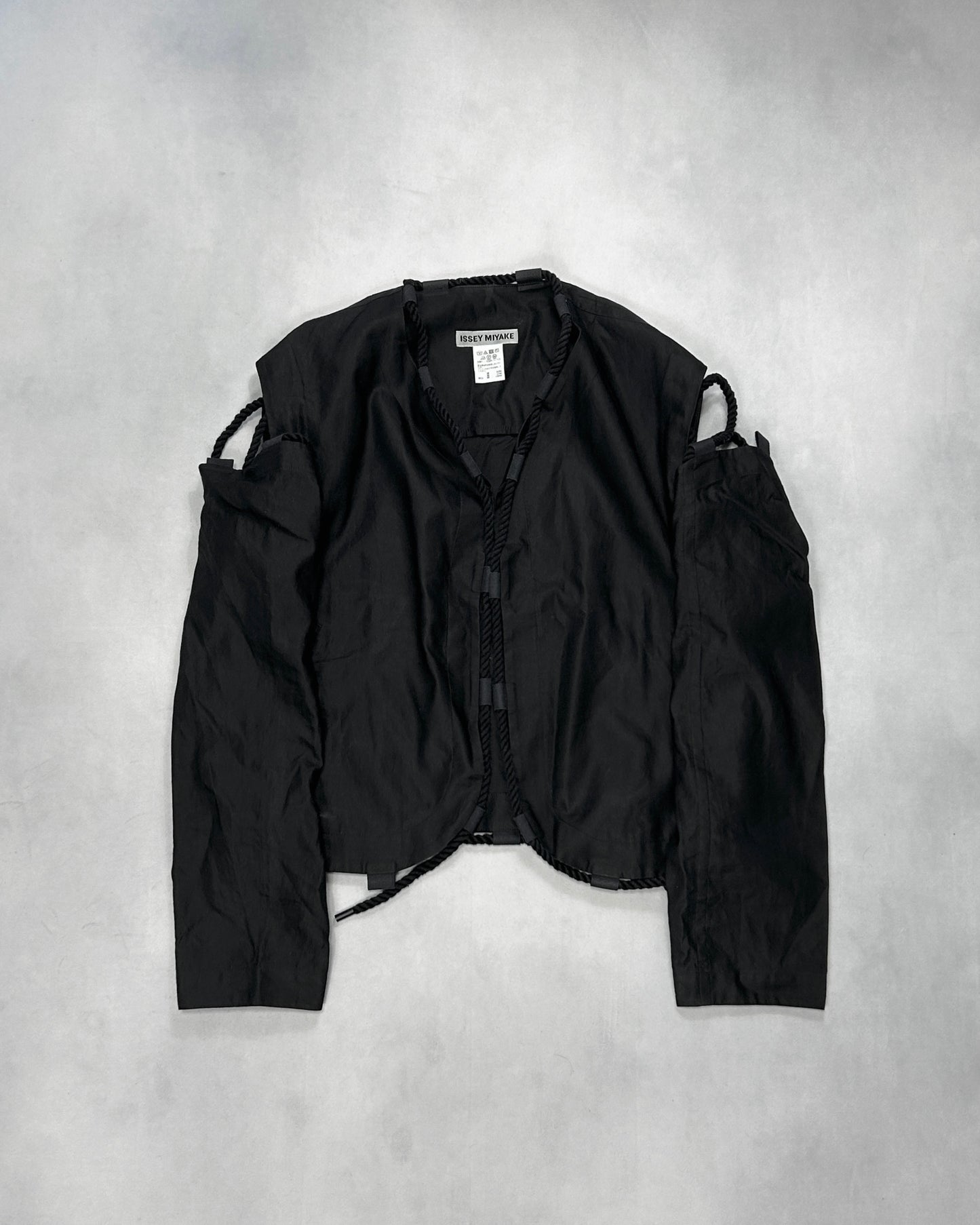 Issey Miyake S/S2021 Separated Open Front Rope Jacket Size 2