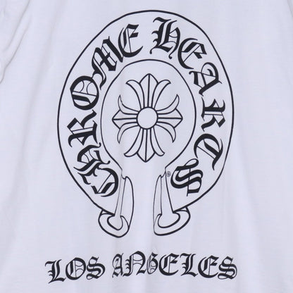 CHROME HEARTS LA Horseshoe Logo Long T-Shirt White Size XL