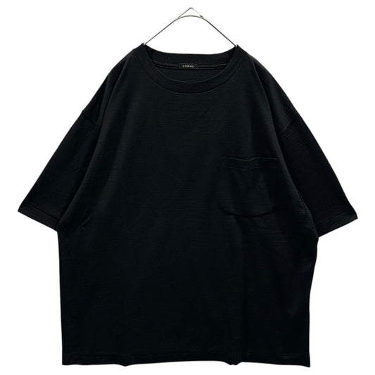 COMOLI 25SS Summer Wool Short Sleeve T-Shirt Gray Size 2