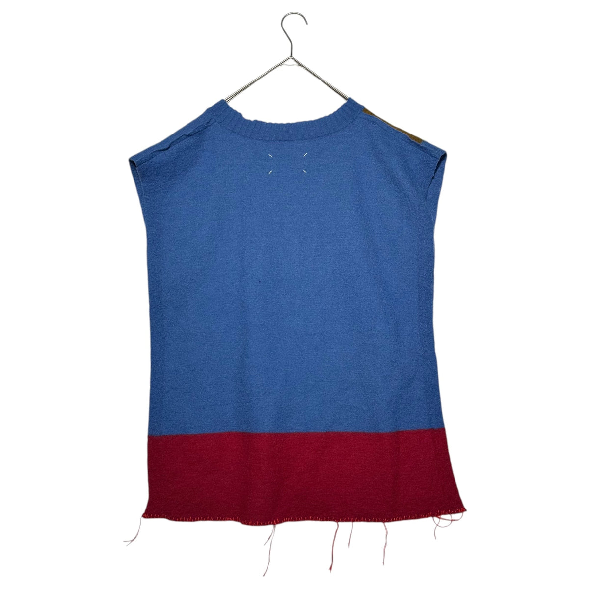 MAISON MARGIELA 21SS Multicolor Frayed Knit Vest Size M