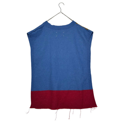 MAISON MARGIELA 21SS Multicolor Frayed Knit Vest Size M