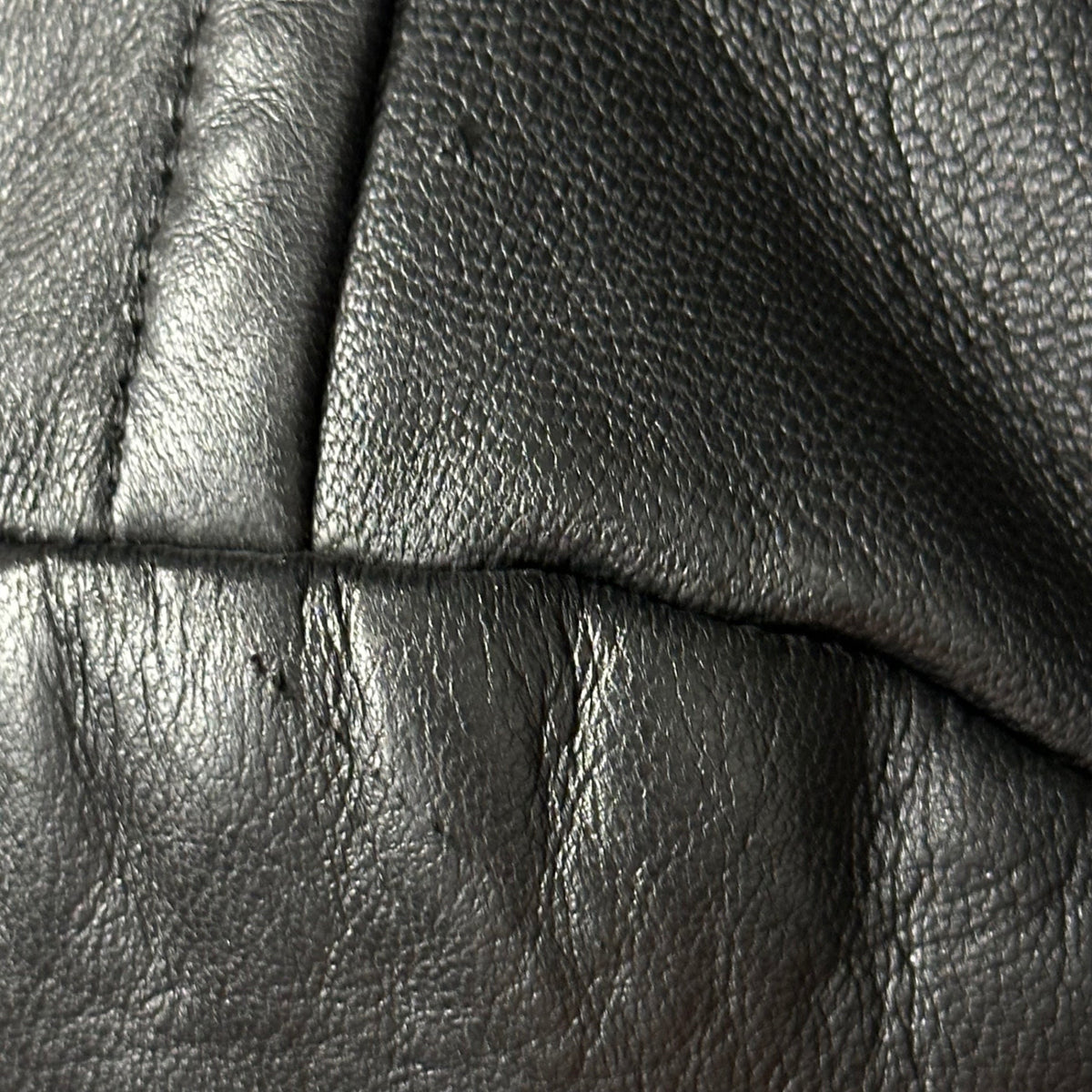Y's bis 80s Lamb Leather Double-Breasted Coat Size FREE