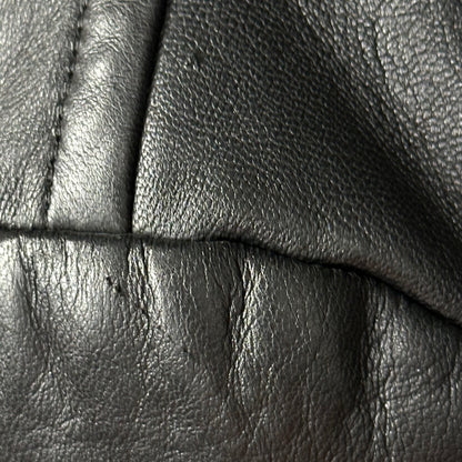 Y's bis 80s Lamb Leather Double-Breasted Coat Size FREE
