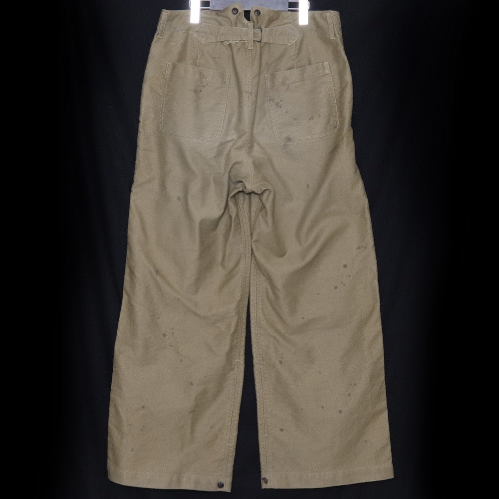ISO Beige Cotton Baggy Work Trousers Size 3