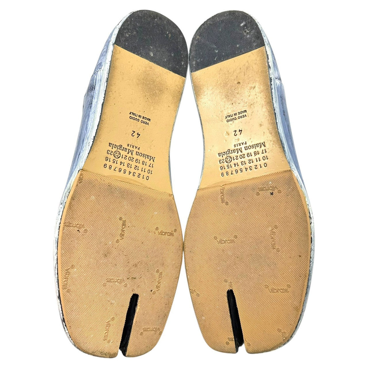 MAISON MARGIELA 21AW Paint Tabi Slip-Ons White Size EU 42