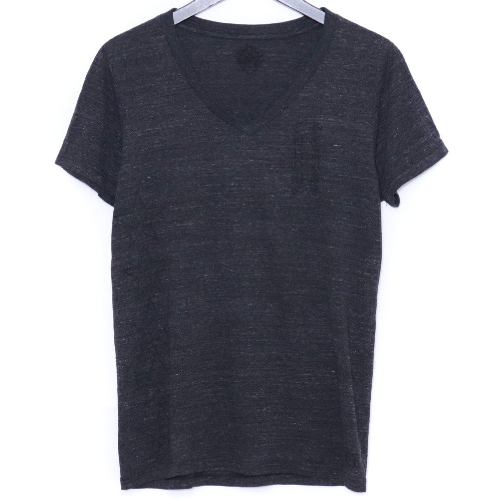 Chrome Hearts OLD T-BAR V-Neck Back Gray T-Shirt Size L