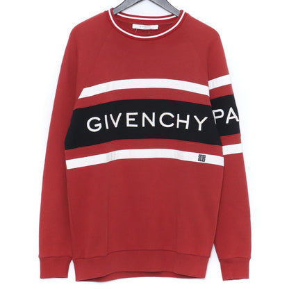 GIVENCHY 19SS 4G Emblem Embroidered Sweatshirt Red Size XS