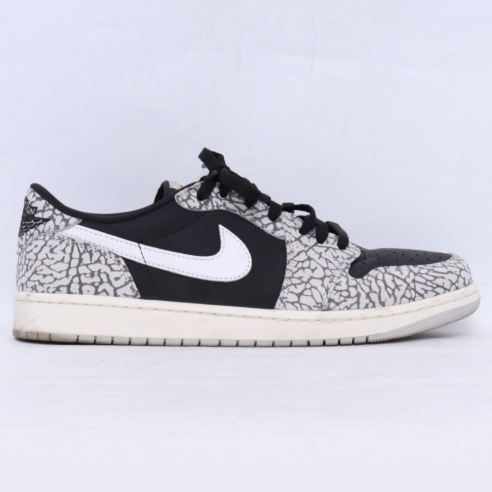 NIKE Air Jordan 1 Retro Low OG Cement Sneakers Size 28cm