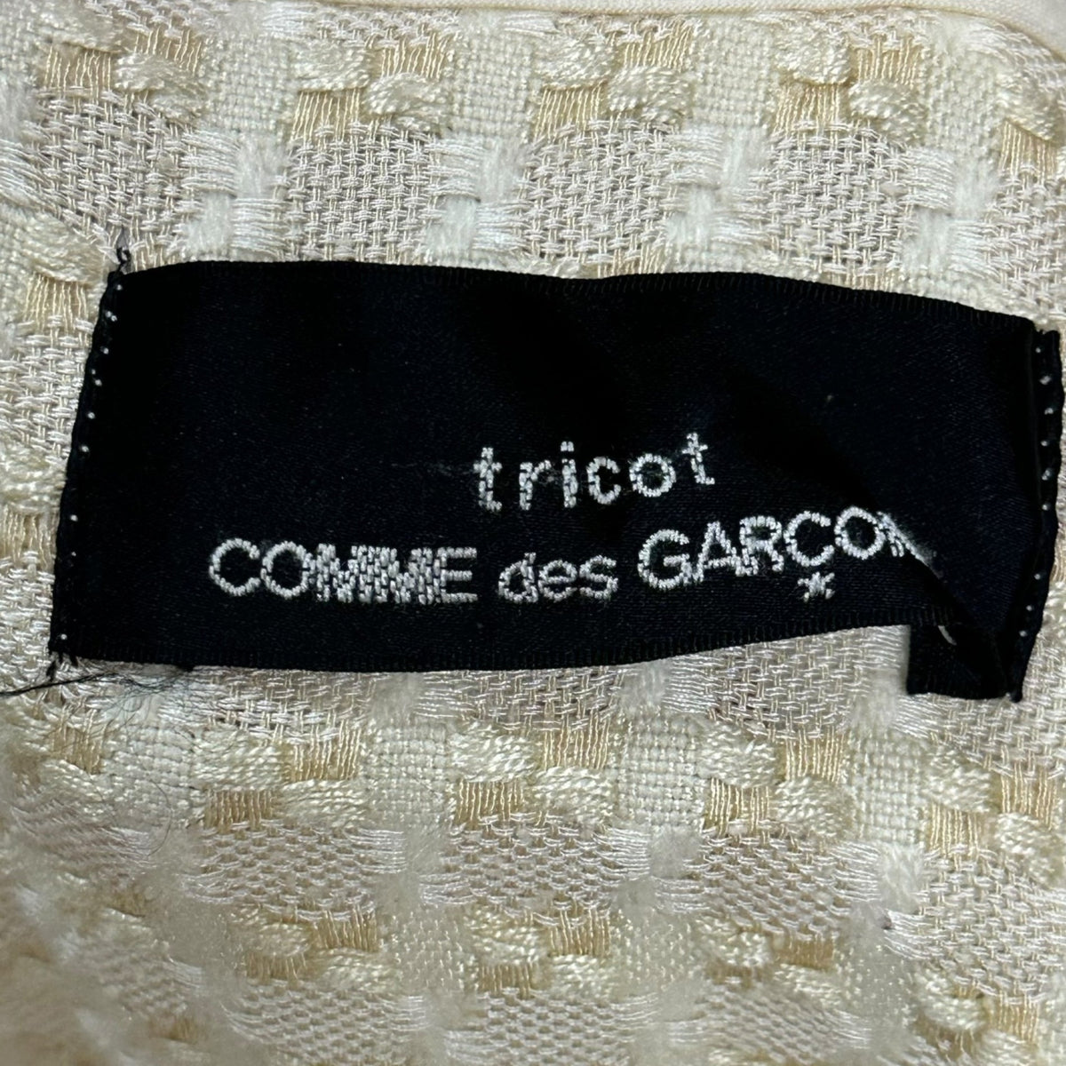 tricot COMME des GARCONS 98SS Vintage Jacket White Size FREE