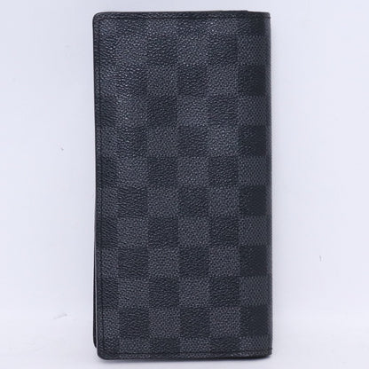 Louis Vuitton Damier Graphite Brazza Wallet Black Size F