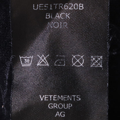 VETEMENTS 21SS Think Differently Logo T-Shirt Black Size S