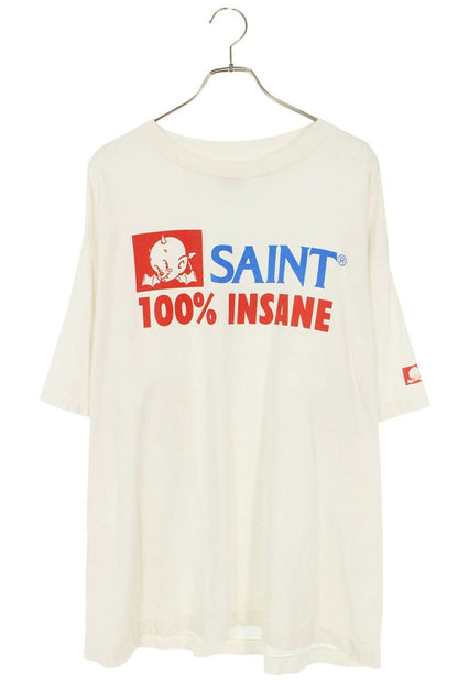 Vintage Saint Michael Tops - SAINT MICHAEL INSANE Printed T-Shirt White Size XL - Authentic Archive