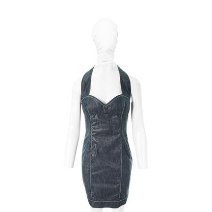 Jean Paul GAULTIER Indigo Cotton Dress Size 42