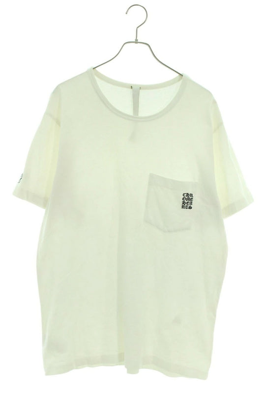 Vintage Chrome hearts Tops - Chrome Hearts  Y NOT Chest Pocket Logo Embroidered T-Shirt White Size XL - Authentic Archive