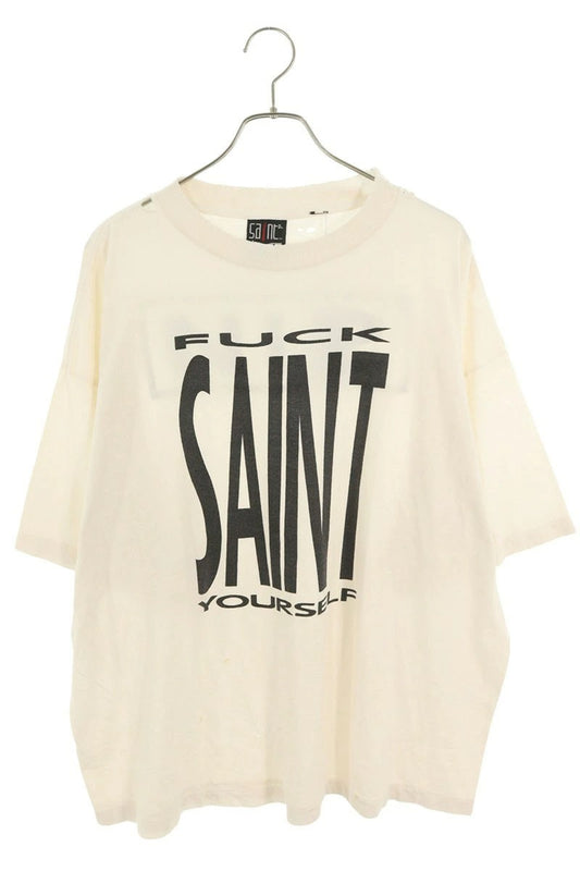 Vintage Saint Michael Tops - SAINT MICHAEL 25SS SAINT YOURSELF Printed T-Shirt White Size XXL - Authentic Archive
