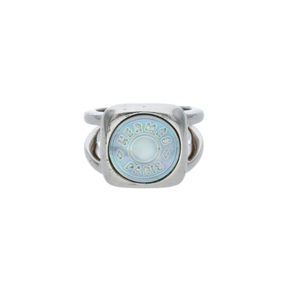 Hermes HERMÈS 2000s Silver Blue Ring