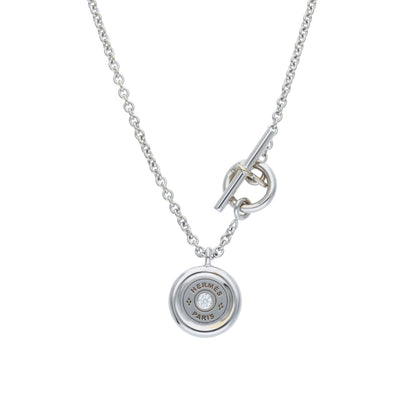 Hermes HERMÈS 2000s Silver Necklace Size 46.5CM
