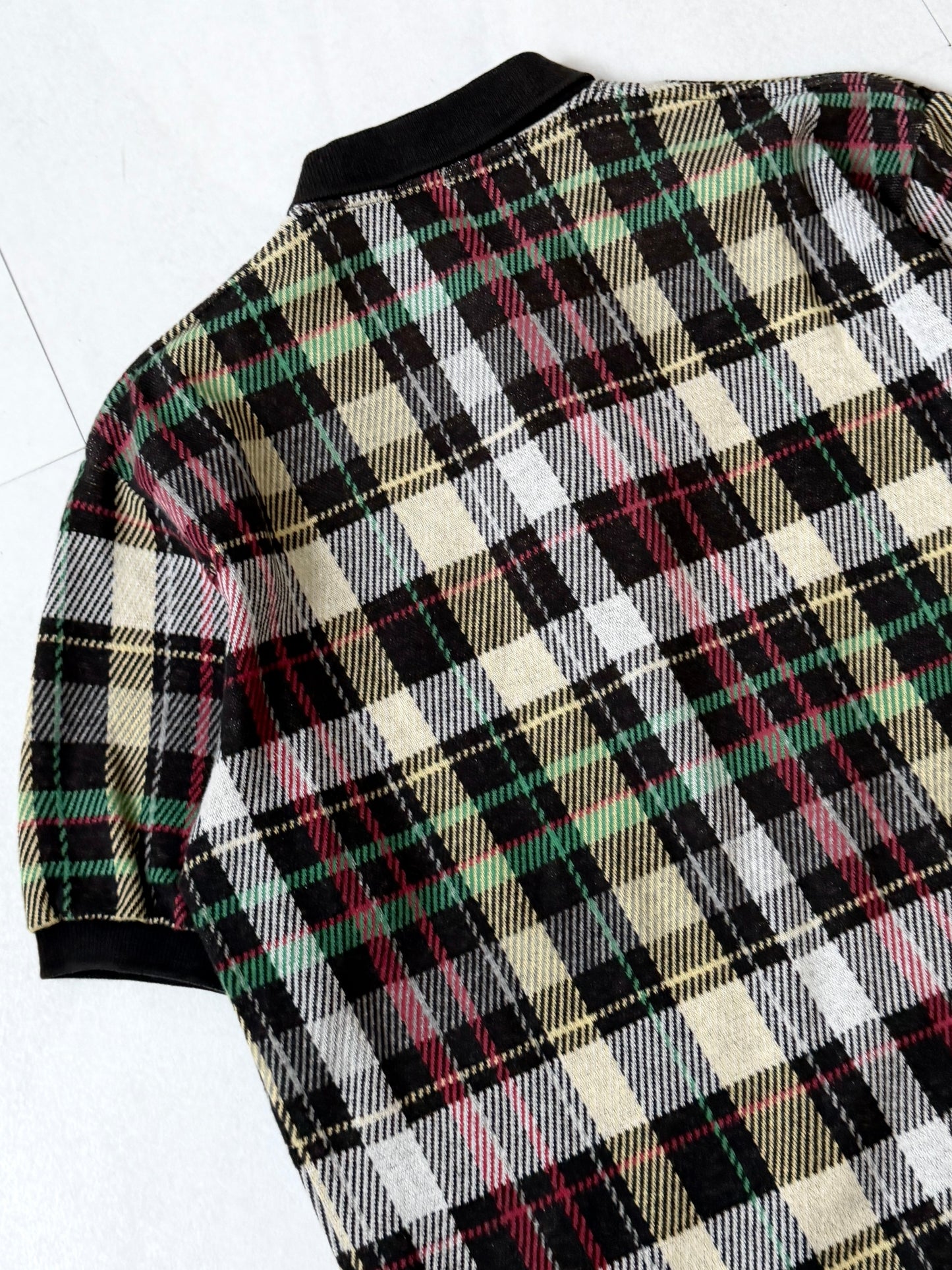 POLO by Ralph Lauren Cotton Check Design Polo Shirt Size S