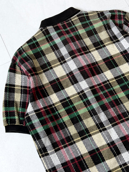 POLO by Ralph Lauren Cotton Check Design Polo Shirt Size S