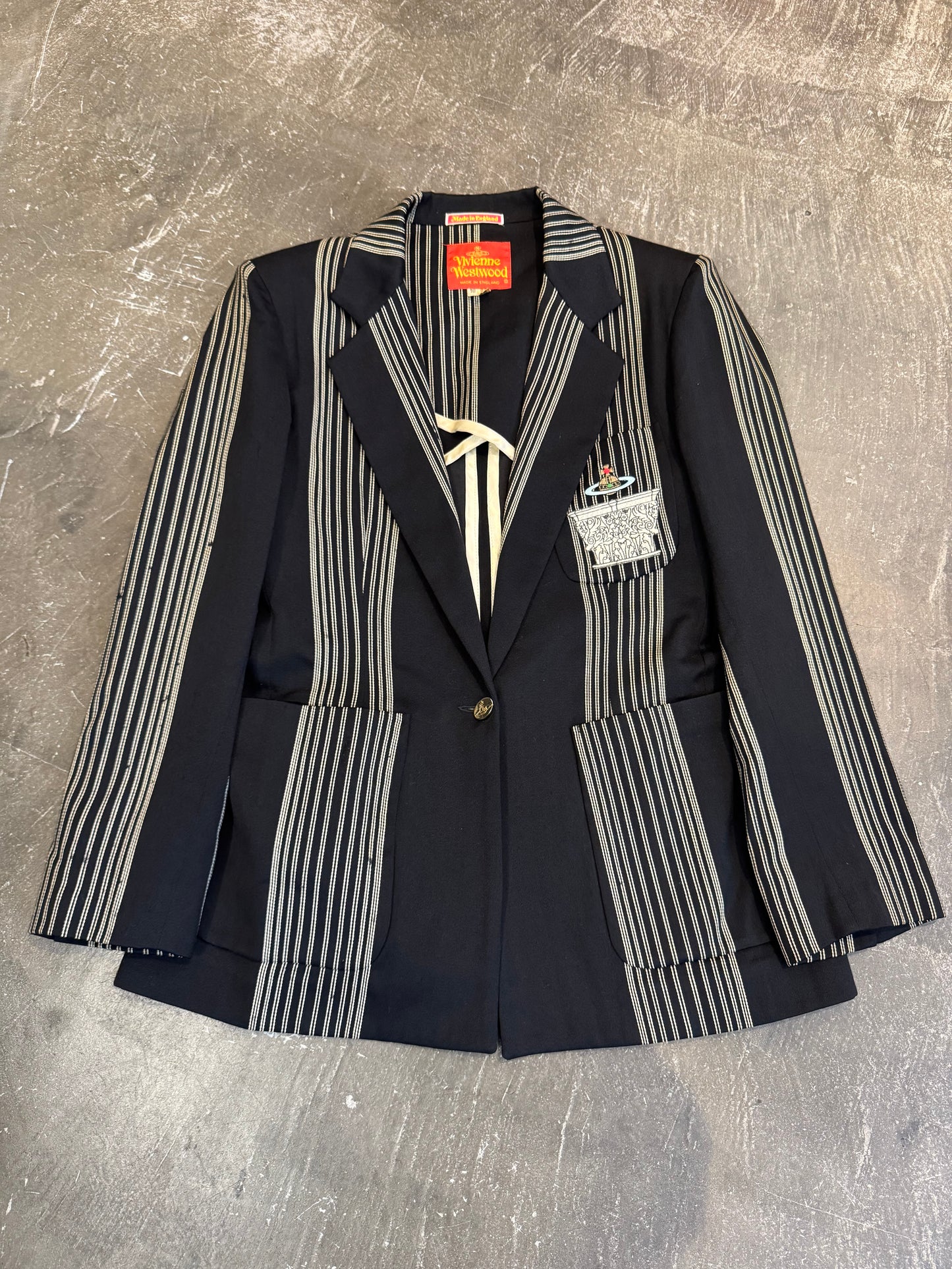 Vivienne Westwood Black Wool Long Sleeve Shirt Size 10
