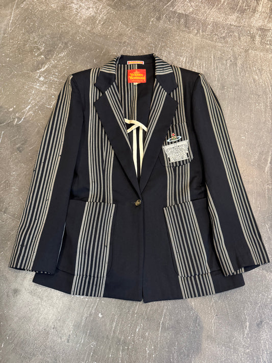 Vivienne Westwood Black Wool Long Sleeve Shirt Size 10