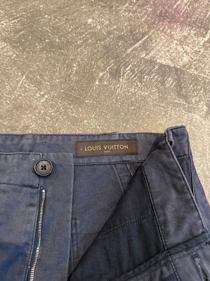 Louis Vuitton Navy Cotton Pants Size 36