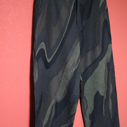 Issey Miyake Marbled Allover Curved Stitch Wide Size 2