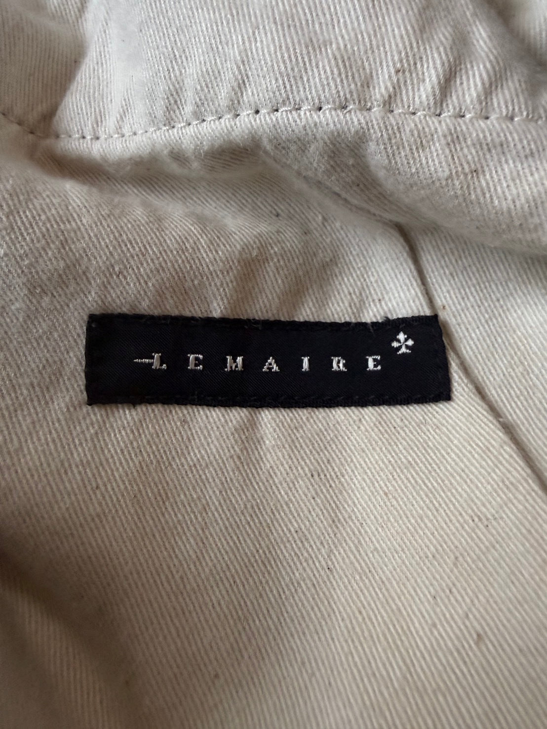 LEMAIRE 90s Embroidered Slim Black Denim Pants Size 27