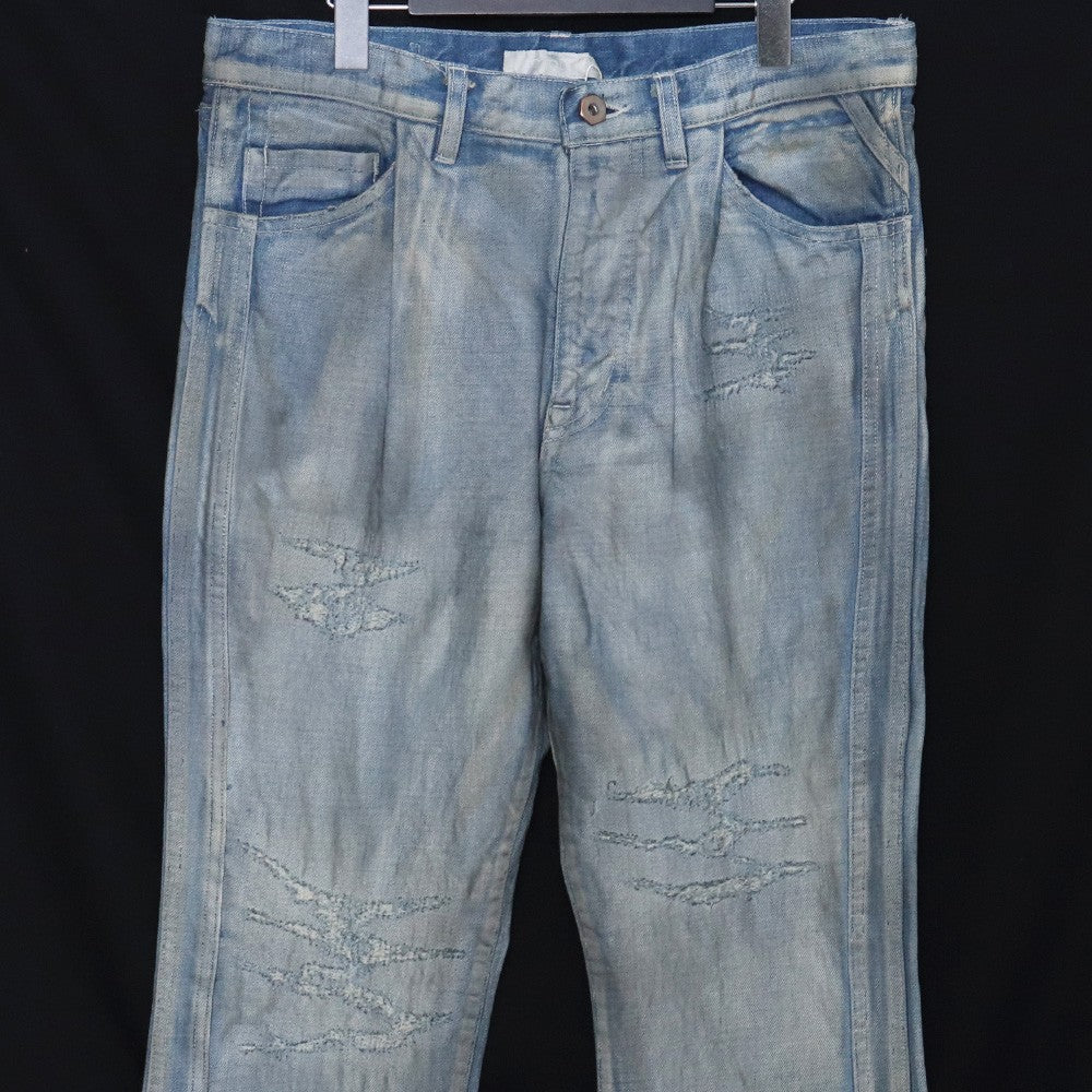 Denim Flare Boro 25SS Triple Seams 6P Denim Blue Size 2