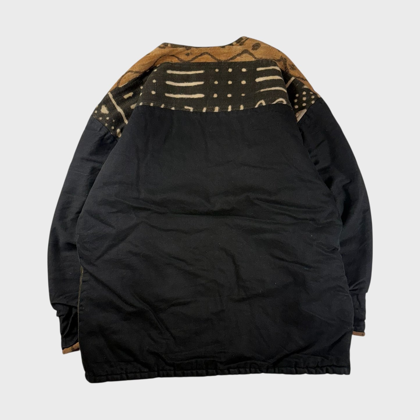 unknown 80s Collarless Jacket Size 2XL