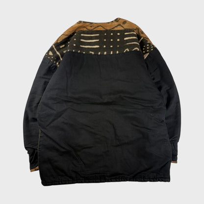unknown 80s Collarless Jacket Size 2XL