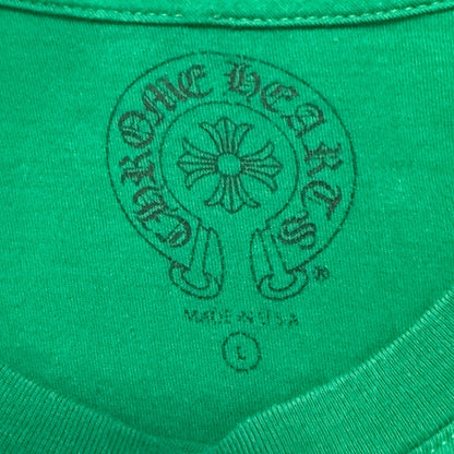 CHROME HEARTS Horseshoe Logo Long Sleeve T-Shirt Green USA Size L