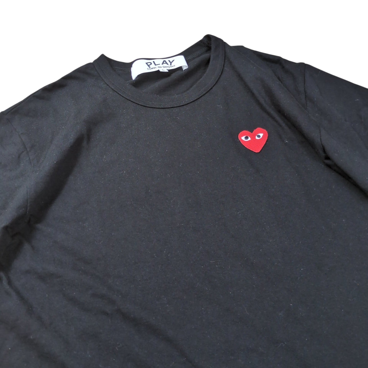 PLAY COMME des GARCONS 25SS Heart Motif T-Shirt Black Size L