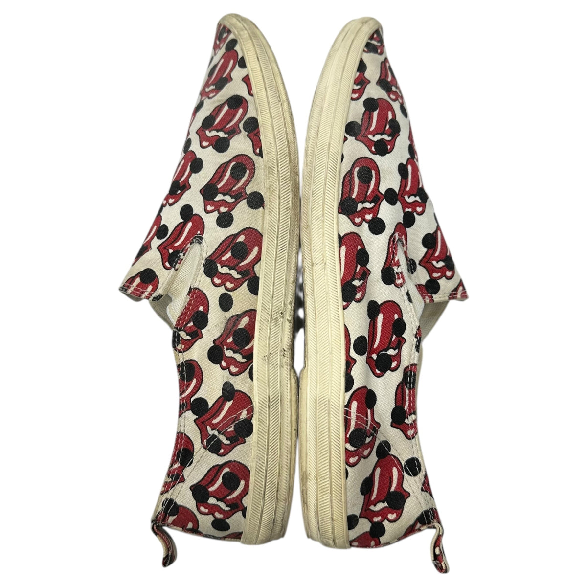 COMME des GARCONS HOMME PLUS 06SS Ivory Red Sneakers Size 27.0cm