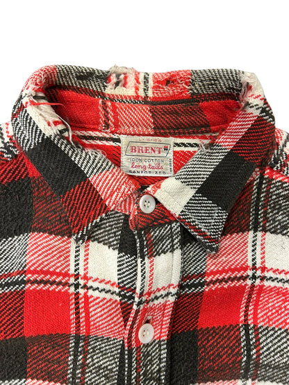 BRENT 50s-60s flannel shirt Size L