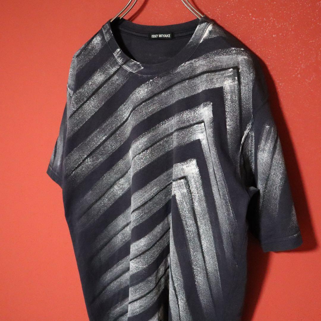 ISSEY MIYAKE 08SS Hand-Painted Cotton T-Shirt Size 4